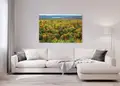 Πίνακας σε καμβά για χώρο που μπορεί να προορίζεται, τοπίο δάσους, με φυσικό και μοντέρνο στυλ διακόσμησης.