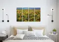 Πίνακας σε καμβά για χώρο που μπορεί να προορίζεται, τοπίο δάσους, με φυσικό και μοντέρνο στυλ διακόσμησης.