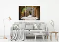 Πίνακας σε καμβά για εσωτερικό χώρο, τοπίο με φύση, αφηρημένο στυλ, μοντέρνα διακόσμηση.