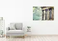 Πίνακας σε καμβά για χώρο που μπορεί να προορίζεται για σαλόνι, τοπίο φύσης με αφηρημένο και μοντέρνο στυλ διακόσμησης.
