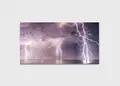 Πίνακας σε καμβά για τοπίο, LIN-073, με θέμα αστραπές, σε αφηρημένο στυλ και μοντέρνα διακόσμηση.