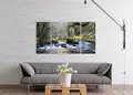 Πίνακας σε καμβά τοπίου, με φυσικά στοιχεία, αφηρημένο στυλ, ιδανικός για μοντέρνο χώρο.