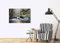 Πίνακας σε καμβά τοπίου, με φυσικά στοιχεία, αφηρημένο στυλ, ιδανικός για μοντέρνο χώρο.