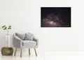Πίνακας σε καμβά για διάστημα, με αφηρημένα αστρικά μοτίβα, σε μοντέρνο στυλ διακόσμησης.