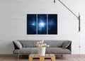 Πίνακας σε καμβά, με θέμα το διάστημα, σε μοντέρνο στυλ διακόσμησης.