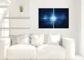 Πίνακας σε καμβά, με θέμα το διάστημα, σε μοντέρνο στυλ διακόσμησης.