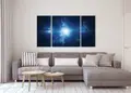 Πίνακας σε καμβά, με θέμα το διάστημα, σε μοντέρνο στυλ διακόσμησης.