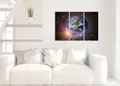Πίνακας σε καμβά για διάστημα, με αφηρημένο θέμα, μοντέρνο στυλ διακόσμησης.