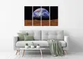 Πίνακας σε καμβά για χώρο που μπορεί να προορίζεται για γραφείο, με θέμα το διάστημα, αφηρημένο στυλ, μοντέρνα διακόσμηση.