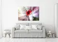 Πίνακας σε καμβά για σαλόνι, χωρίς γνωστό καλλιτέχνη, με αφηρημένο σχέδιο και μοντέρνο στυλ διακόσμησης.