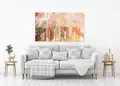Πίνακας σε καμβά για εσωτερικό χώρο, με αφηρημένο θέμα και μοντέρνο στυλ διακόσμησης.