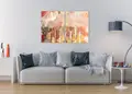 Πίνακας σε καμβά για εσωτερικό χώρο, με αφηρημένο θέμα και μοντέρνο στυλ διακόσμησης.