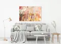 Πίνακας σε καμβά για εσωτερικό χώρο, με αφηρημένο θέμα και μοντέρνο στυλ διακόσμησης.