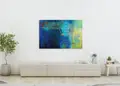 Πίνακας σε καμβά για χώρος που μπορεί να προορίζεται, με αφηρημένο στυλ και μοντέρνα διακόσμηση.