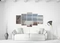 Πίνακας σε καμβά για σαλόνι, αφηρημένο σχέδιο, με μοντέρνο στυλ διακόσμησης.