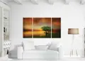 Πίνακας σε καμβά για μοντέρνο χώρο, με αφηρημένο στυλ και έντονα χρώματα.