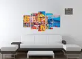 Πίνακας σε καμβά για μοντέρνο χώρο, 'PAIN-246', με αφηρημένα σχέδια, σε στυλ Pop Art.