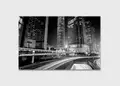 Πίνακας σε καμβά για εσωτερικό χώρο, ασπρόμαυρη εικόνα, με αφηρημένο στυλ και minimal διακόσμηση.