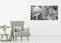 Πίνακας σε καμβά για μοντέρνο χώρο, ασπρόμαυρη εικόνα, αφηρημένο στυλ διακόσμησης.