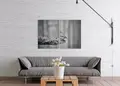 Πίνακας σε καμβά για χώρο που μπορεί να προορίζεται, με ασπρόμαυρη εικόνα σε μοντέρνο στυλ διακόσμησης.
