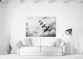 Πίνακας σε καμβά με ασπρόμαυρη εικόνα, μοντέρνο στυλ διακόσμησης, ιδανικός για σύγχρονο χώρο.
