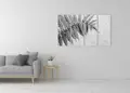 Πίνακας σε καμβά για σαλόνι, ασπρόμαυρη εικόνα με αφηρημένο στυλ, ιδανικός για μοντέρνα διακόσμηση.