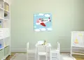Πίνακας σε καμβά για παιδικό δωμάτιο, με αφηρημένα σχέδια, μοντέρνο στυλ διακόσμησης.