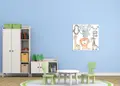 Πίνακας σε καμβά για παιδικό δωμάτιο, με παιδική εικόνα, αφηρημένο στυλ, μοντέρνα διακόσμηση.