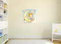 Πίνακας σε καμβά για παιδικό δωμάτιο, με αγαπημένα παιδικά σχέδια, σε αφηρημένο και μοντέρνο στυλ διακόσμησης.