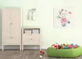Πίνακας σε καμβά για παιδικό δωμάτιο, με χαρούμενα σχέδια, αφηρημένο στυλ, μοντέρνα διακόσμηση.