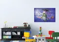 Πίνακας σε καμβά για παιδικό δωμάτιο, CHSC-357, με ζωγραφισμένα παιδικά θέματα, σε αφηρημένο και μοντέρνο στυλ διακόσμησης.