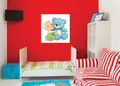 Πίνακας σε καμβά για παιδικό δωμάτιο, με παιδικά θέματα σε αφηρημένο στυλ, ιδανικός για μοντέρνα διακόσμηση.