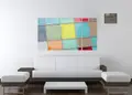 Πίνακας σε καμβά για μοντέρνο χώρο, αφηρημένη εικόνα με δυναμικά χρώματα, σε σύγχρονο στυλ διακόσμησης.