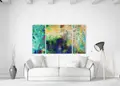 Πίνακας σε καμβά για μοντέρνο χώρο, αφηρημένη εικόνα, με έντονα χρώματα και μοντέρνο στυλ διακόσμησης.