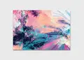 Πίνακας σε καμβά για μοντέρνο χώρο, αφηρημένη εικόνα, με έντονα χρώματα σε στυλ αφηρημένου, ιδανικός για minimal διακόσμηση.