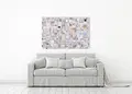 Πίνακας σε καμβά αφηρημένων εικόνων για μοντέρνο χώρο, με χρώματα και σχέδια, σύγχρονο στυλ διακόσμησης.