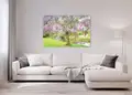 Πίνακας σε καμβά για τοίχο, Τοπίο σε φυσικό τοπίο, με ζωντανά χρώματα, σε αφηρημένο και μοντέρνο στυλ διακόσμησης.