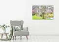 Πίνακας σε καμβά για τοίχο, Τοπίο σε φυσικό τοπίο, με ζωντανά χρώματα, σε αφηρημένο και μοντέρνο στυλ διακόσμησης.