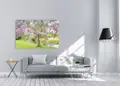 Πίνακας σε καμβά για τοίχο, Τοπίο σε φυσικό τοπίο, με ζωντανά χρώματα, σε αφηρημένο και μοντέρνο στυλ διακόσμησης.