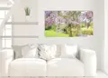 Πίνακας σε καμβά για τοίχο, Τοπίο σε φυσικό τοπίο, με ζωντανά χρώματα, σε αφηρημένο και μοντέρνο στυλ διακόσμησης.