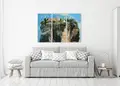 Πίνακας σε καμβά για τοίχο, Τοπίο, με φυσικά στοιχεία, αφηρημένο στυλ, μοντέρνα διακόσμηση.