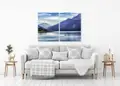Πίνακας σε καμβά Τοπίο, με φυσικά στοιχεία, μοντέρνο στυλ διακόσμησης για χώρους που μπορεί να προορίζονται για χαλάρωση.