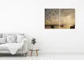 Πίνακας σε καμβά για χώρο που μπορεί να προορίζεται για τοπίο, με αφηρημένο στυλ και μοντέρνα διακόσμηση.