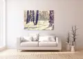 Πίνακας σε καμβά για χώρο που μπορεί να προορίζεται για σαλόνι, με θέμα τοπίο, σε ρεαλιστικό στυλ και μοντέρνα διακόσμηση.