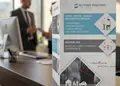 Δίπτυχη διαφημιστική μπροσούρα με ζωντανά χρώματα και καλαίσθητο σχεδιασμό