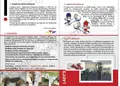 Δίπτυχο με ζωντανά χρώματα και κομψό σχέδιο για προώθηση πολεμικών τεχνών.