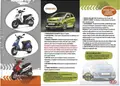 Δίπτυχη μπροσούρα με ζωντανά χρώματα για προώθηση υπηρεσιών.