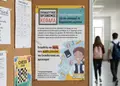 Flyer προώθησης με έντονα χρώματα και οργανωμένη διάταξη, ιδανικό για προσφορές και εταιρικές ενημερώσεις.