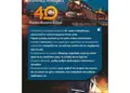 Flyer με φωτεινά μπλε και κίτρινα χρώματα, οργανωμένη διάταξη και ευδιάκριτες γραμματοσειρές για προώθηση προϊόντων.