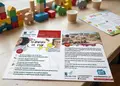 Flyer εκτυπώσεων με ζωντανά χρώματα και ευδιάκριτο σχέδιο, ιδανικό για εκπτώσεις και προωθητικές ενέργειες.